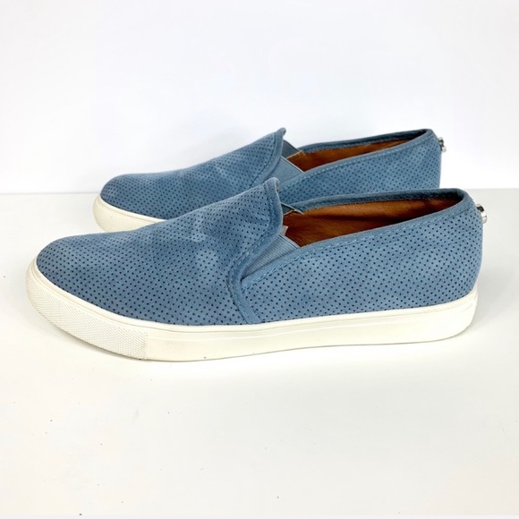 steve madden perforated slip on sneakers
